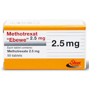 METHOTREXATE EBEWE 2.5 MG ( METHOTREXATE ) 50 TABLETS